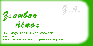 zsombor almos business card