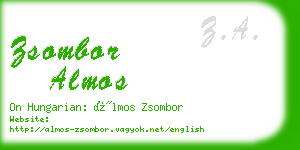 zsombor almos business card